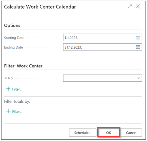 Calendar Initialization